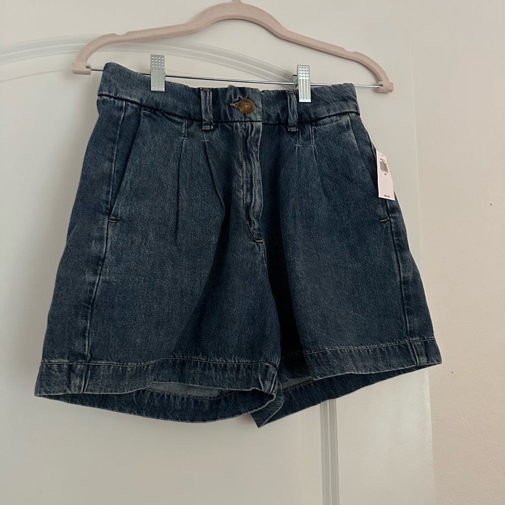 NWT Old Navy Taylor High-Waist Dark Blue Denim Shorts